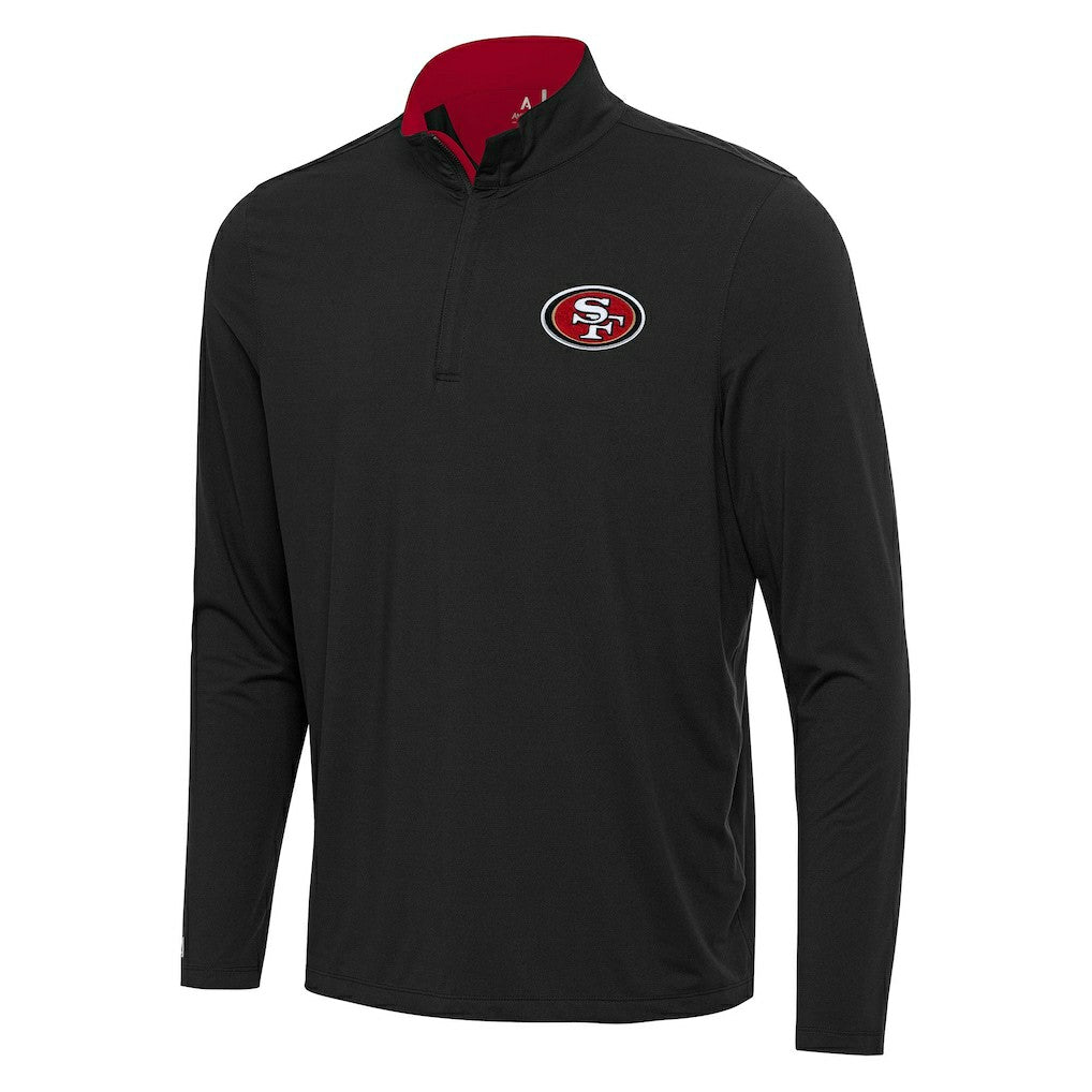 San Francisco 49ers  Antigua Content Quarter-Zip Pullover Top