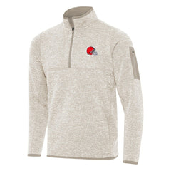 Cleveland Browns  Antigua Fortune Quarter-Zip Pullover Jacket