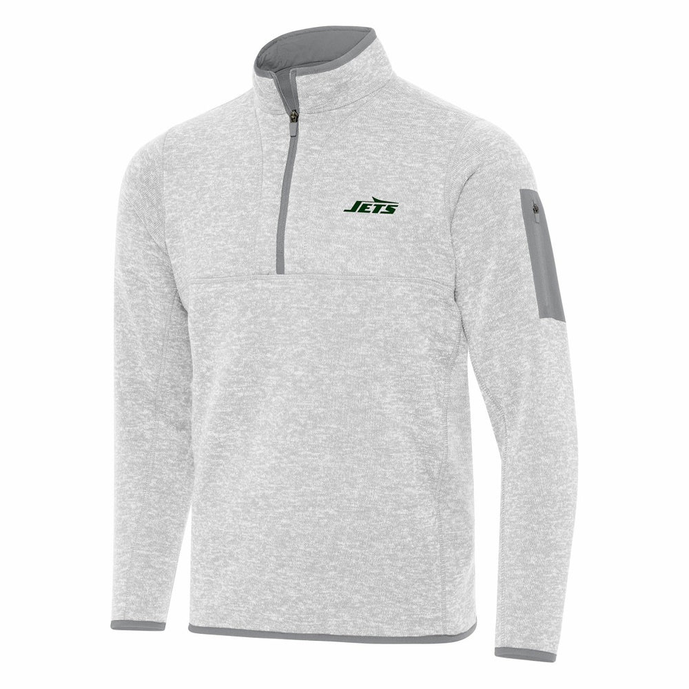 New York Jets  Antigua Fortune Quarter-Zip Pullover Jacket