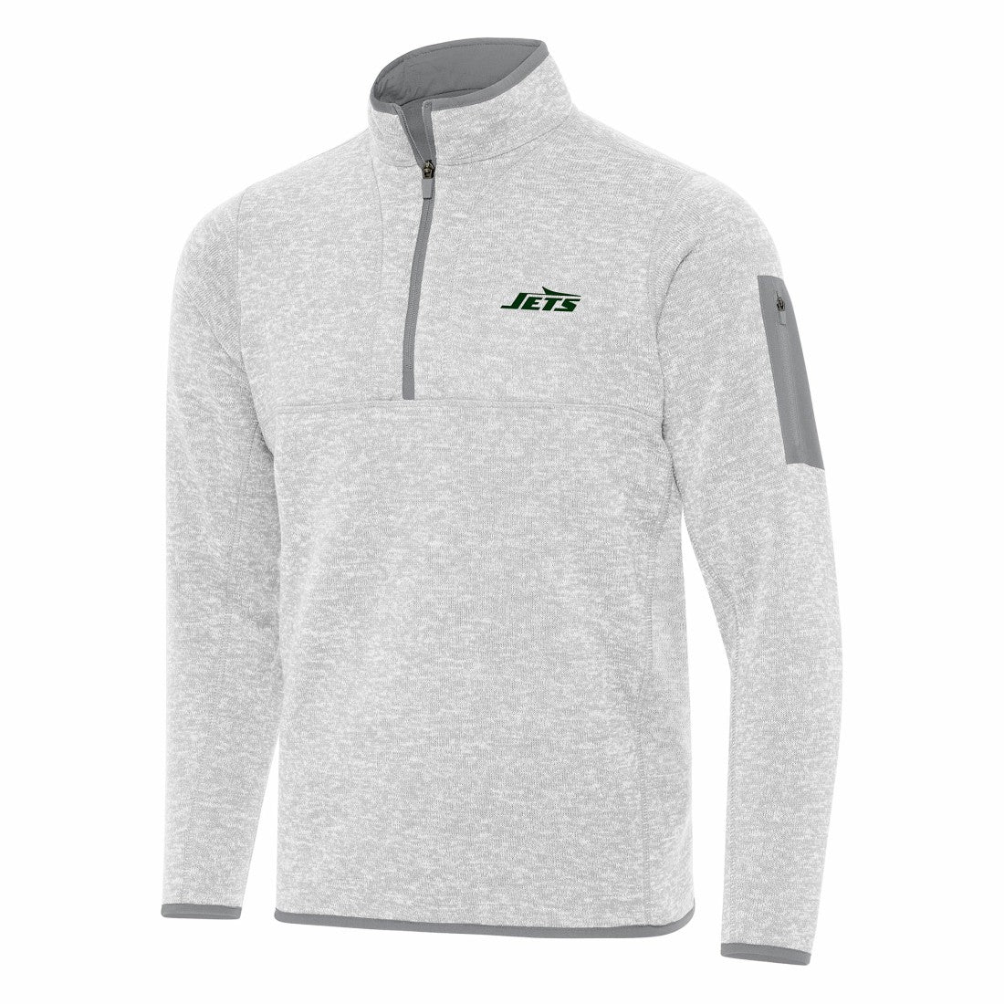 New York Jets  Antigua Fortune Quarter-Zip Pullover Jacket