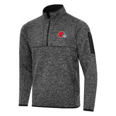 Cleveland Browns  Antigua Fortune Quarter-Zip Pullover Jacket