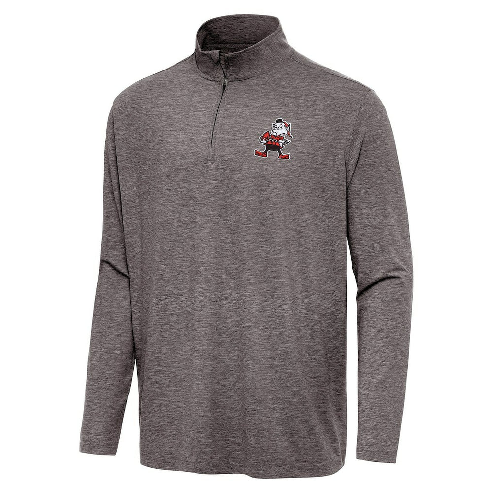 Cleveland Browns  Antigua Hunk Quarter-Zip Jacket