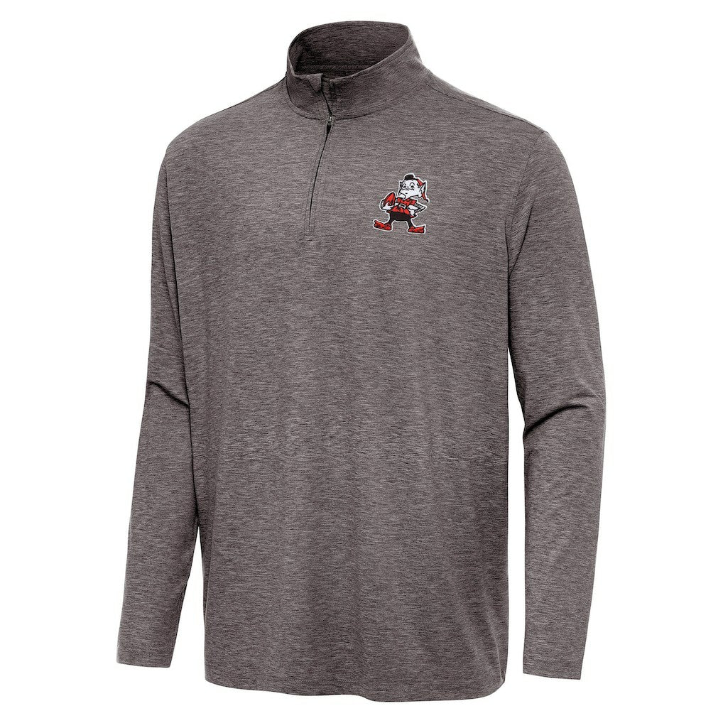 Cleveland Browns  Antigua Hunk Quarter-Zip Jacket