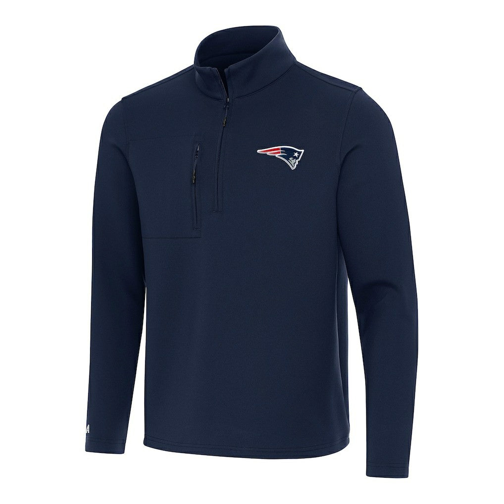 New England Patriots  Antigua Insider Quarter-Zip Pullover Top