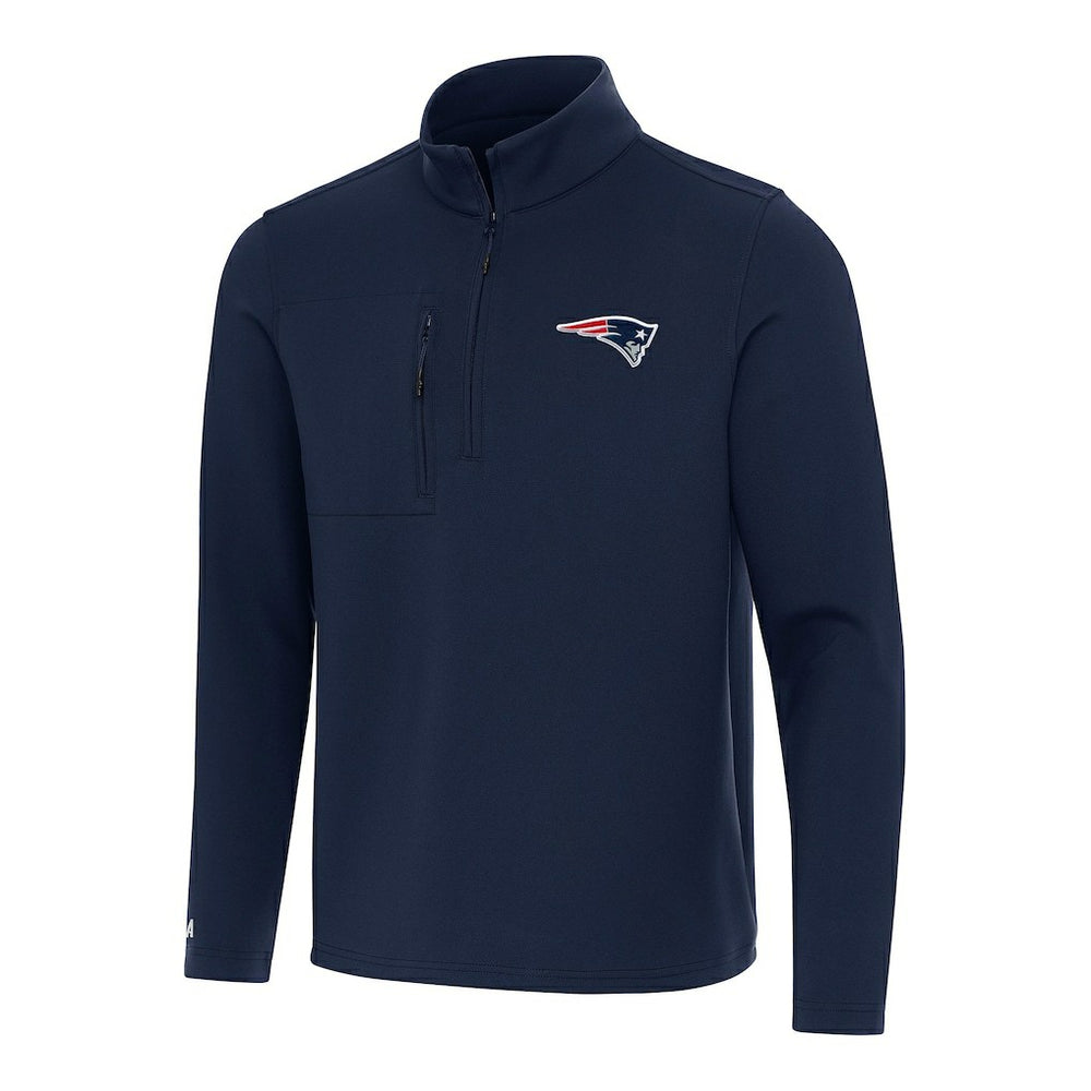 New England Patriots  Antigua Insider Quarter-Zip Pullover Top