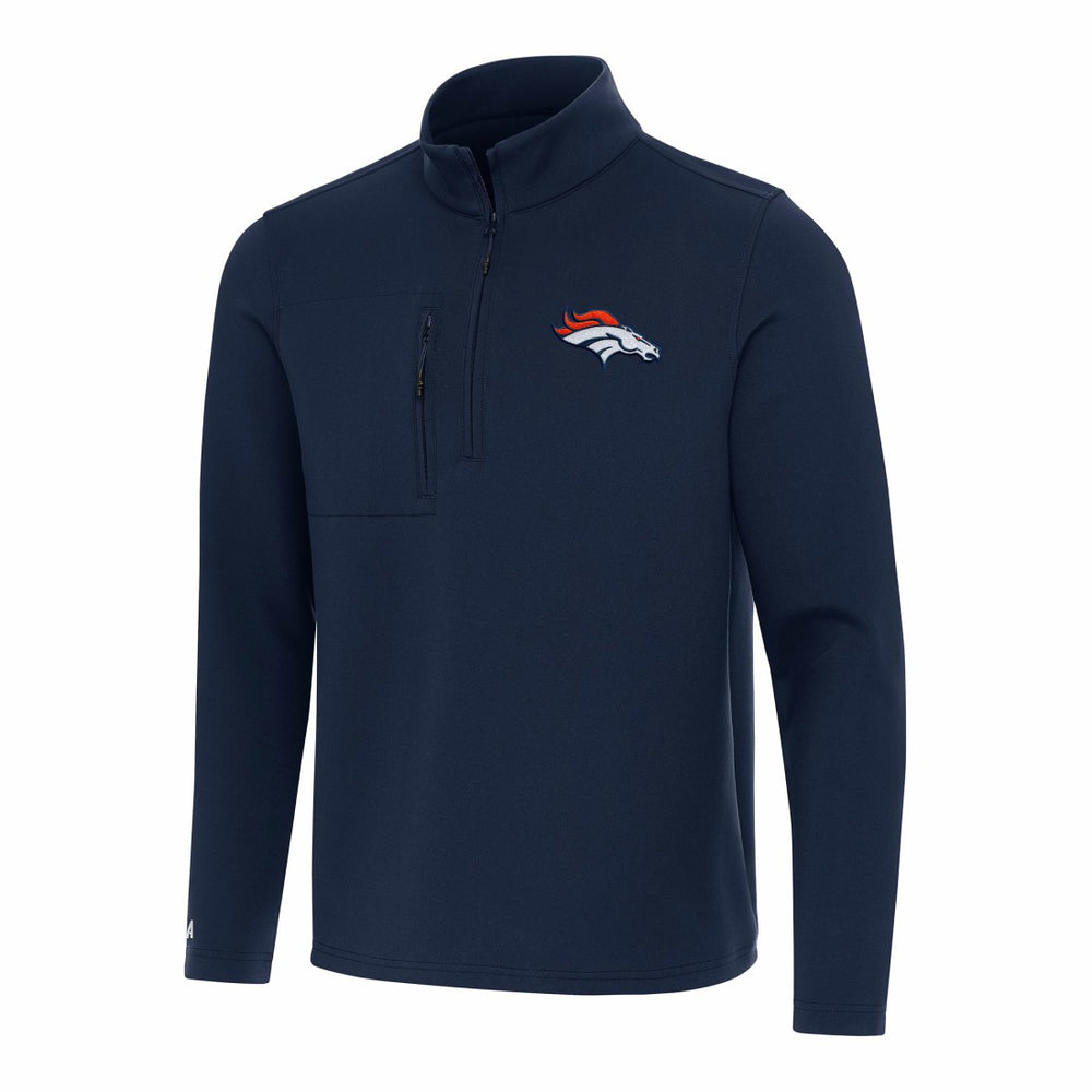 Denver Broncos  Antigua Insider Quarter-Zip Pullover Top