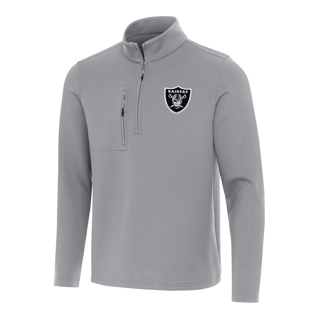 Las Vegas Raiders  Antigua Insider Quarter-Zip Pullover Top