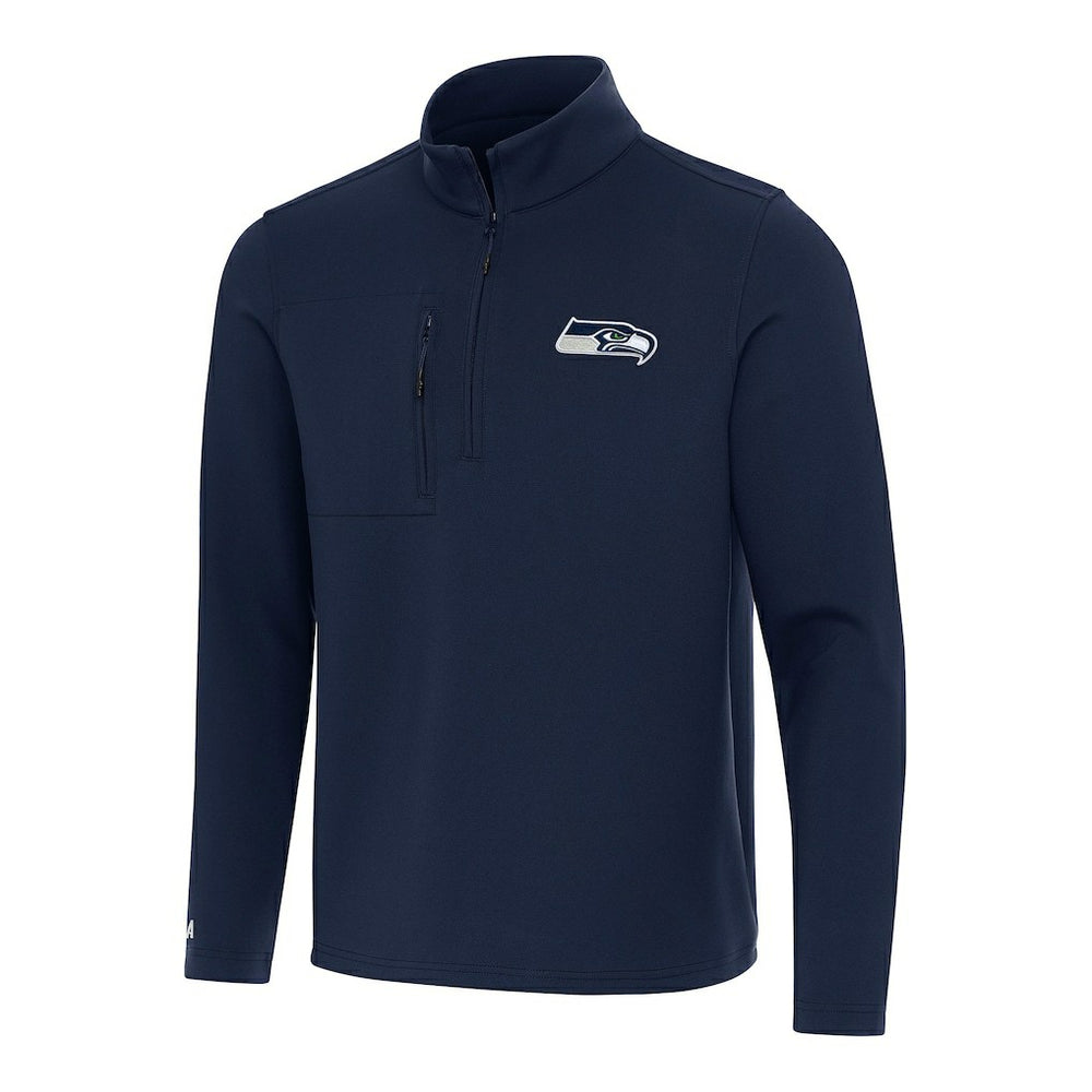 Seattle Seahawks  Antigua Insider Quarter-Zip Pullover Top