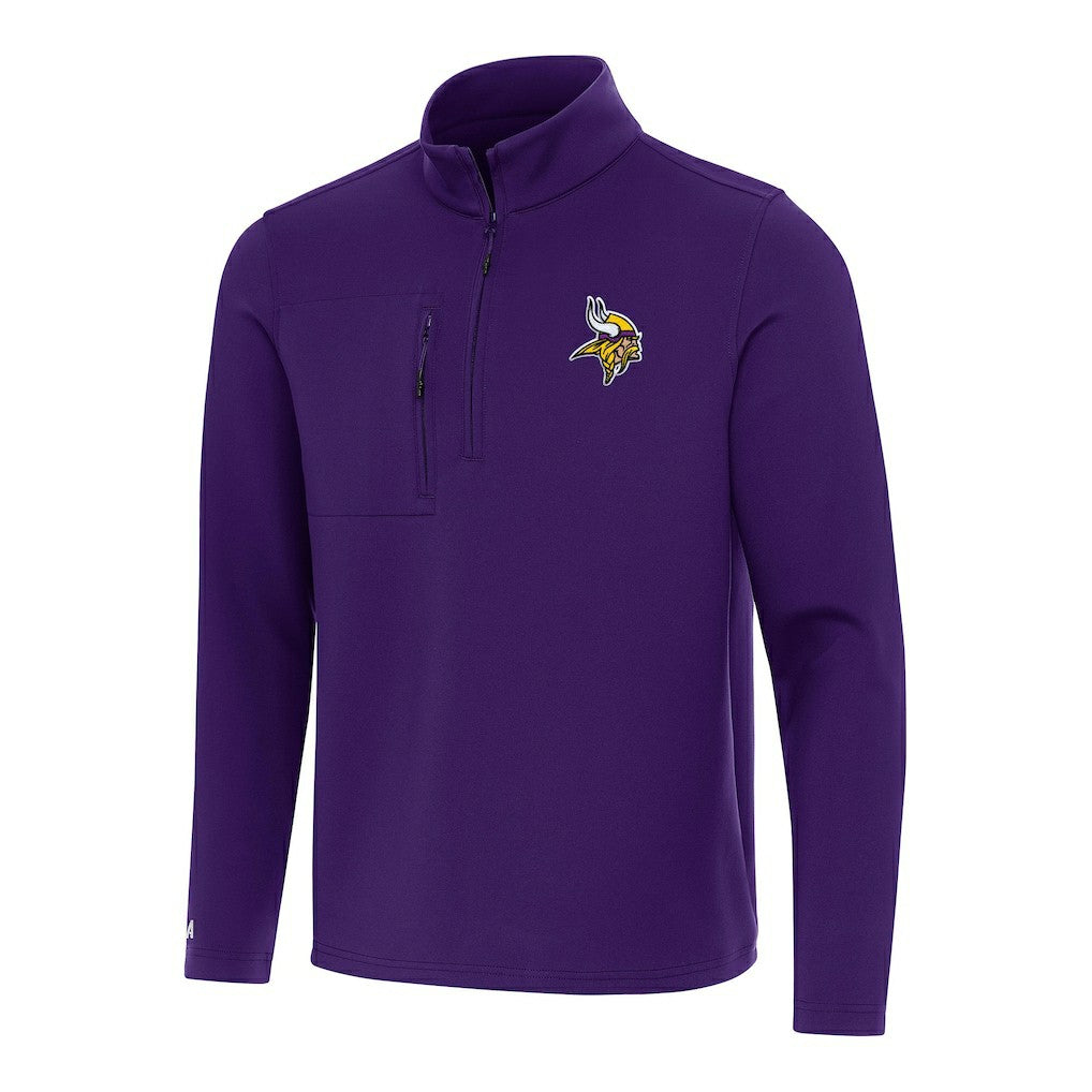 Minnesota Vikings  Antigua Insider Quarter-Zip Pullover Top
