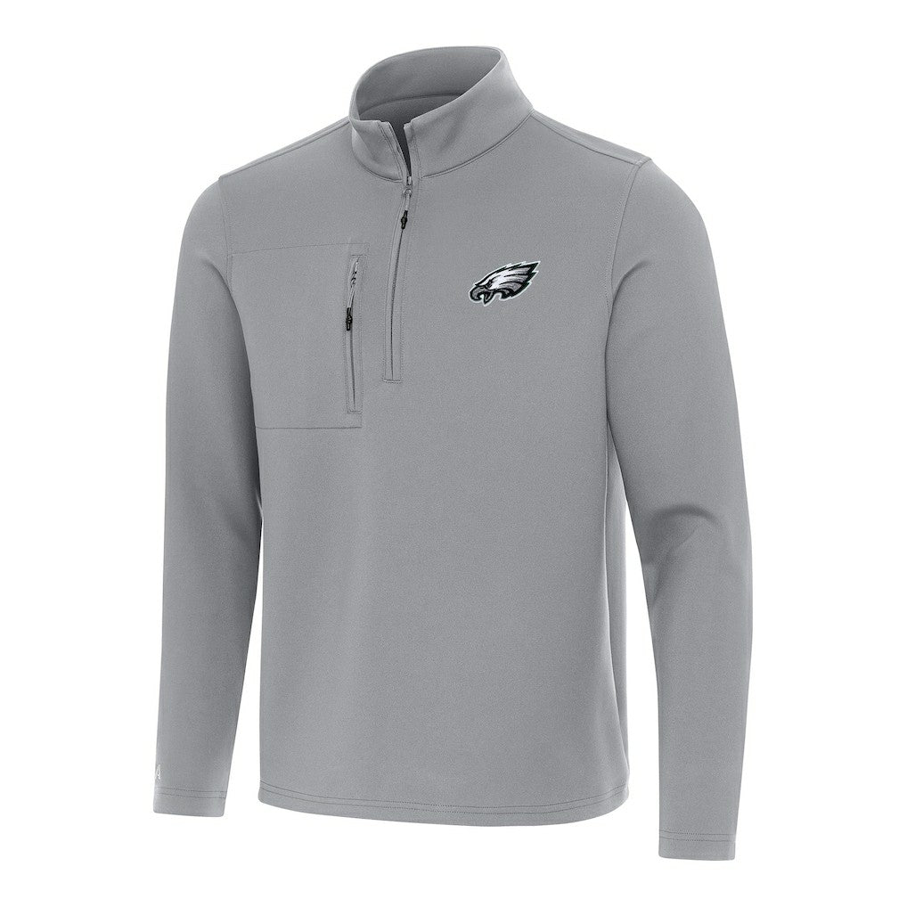 Philadelphia Eagles  Antigua Insider Quarter-Zip Pullover Top