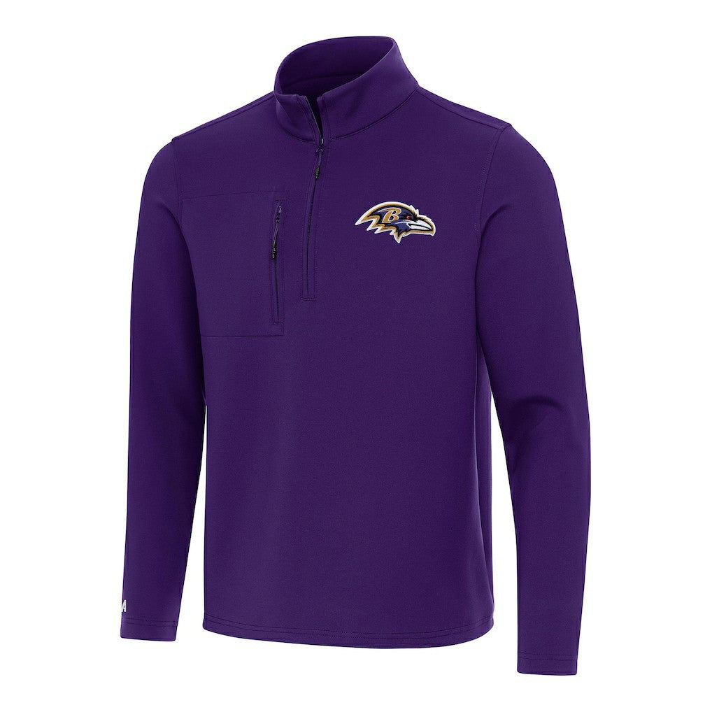 Baltimore Ravens  Antigua Insider Quarter-Zip Pullover Top