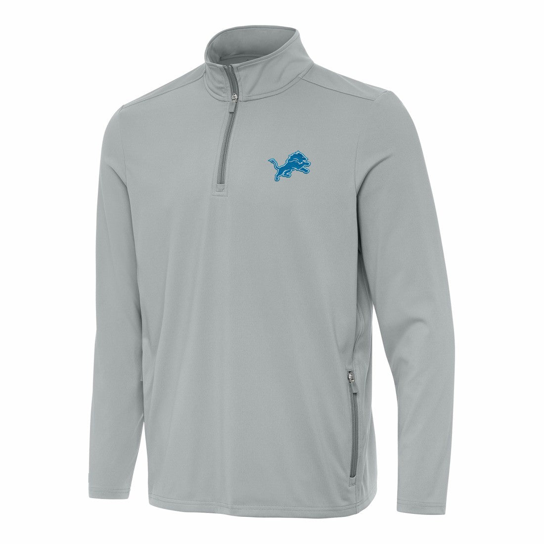 Detroit Lions  Antigua Perilous Quarter-Zip Pullover Top