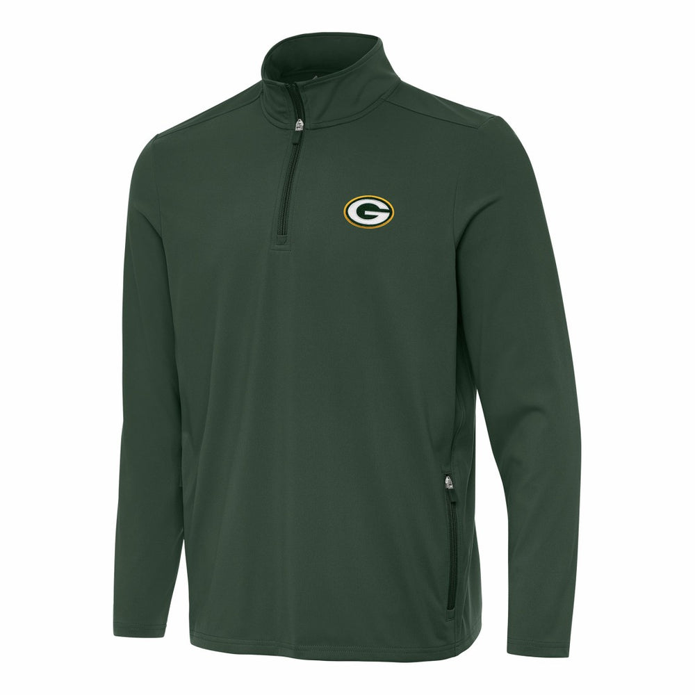 Green Bay Packers  Antigua Perilous Quarter-Zip Pullover Top