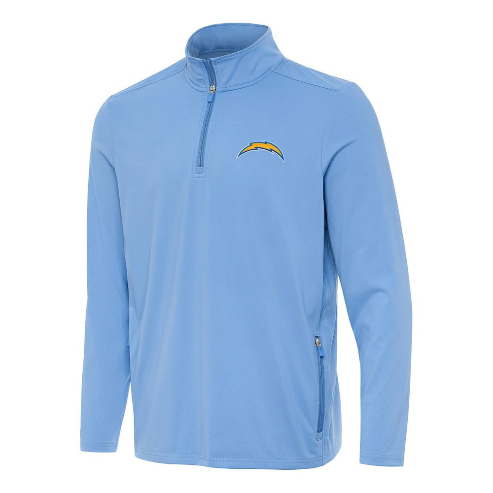 Los Angeles Chargers  Antigua Perilous Quarter-Zip Pullover Top