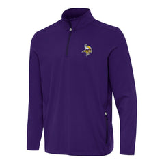 Minnesota Vikings  Antigua Perilous Quarter-Zip Pullover Top