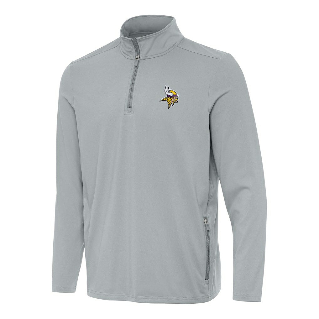 Minnesota Vikings  Antigua Perilous Quarter-Zip Pullover Top