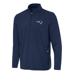 New England Patriots  Antigua Perilous Quarter-Zip Pullover Top