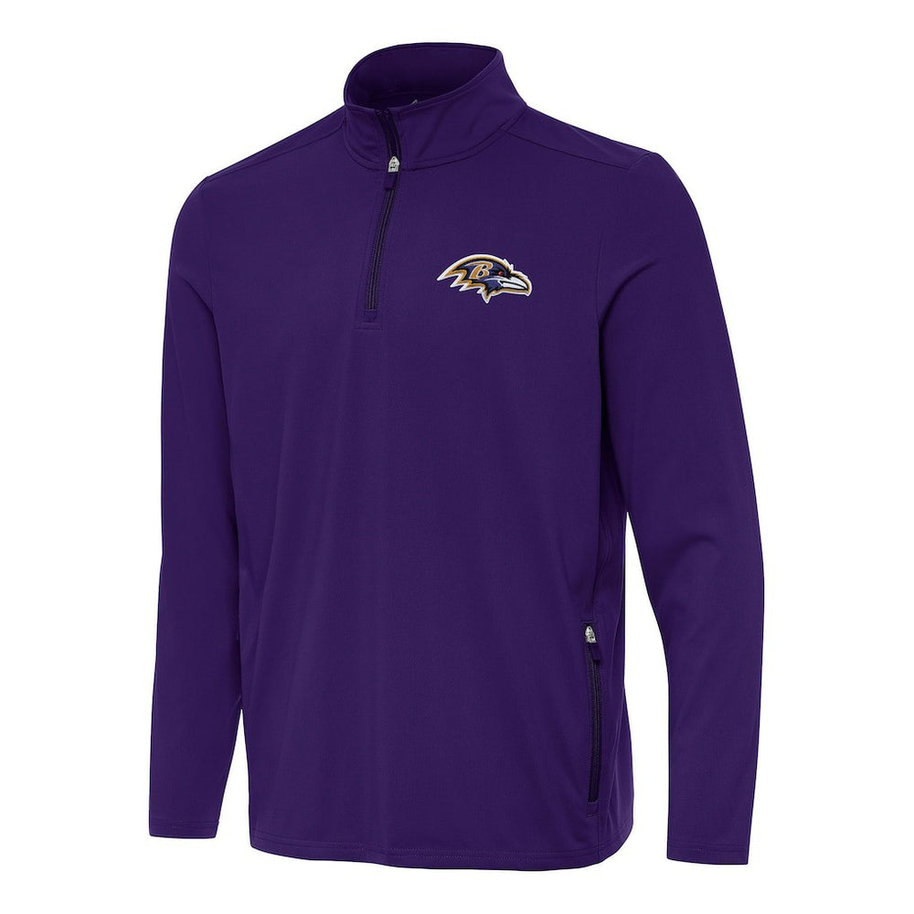 Baltimore Ravens  Antigua Perilous Quarter-Zip Pullover Top