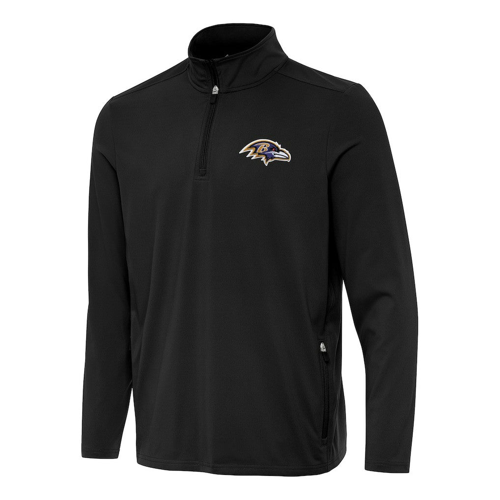 Baltimore Ravens  Antigua Perilous Quarter-Zip Pullover Top