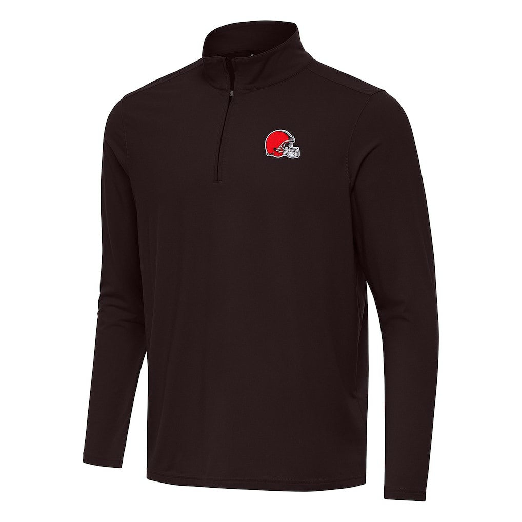 Cleveland Browns  Antigua Intent Quarter-Zip Pullover Top
