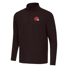 Cleveland Browns  Antigua Intent Quarter-Zip Pullover Top