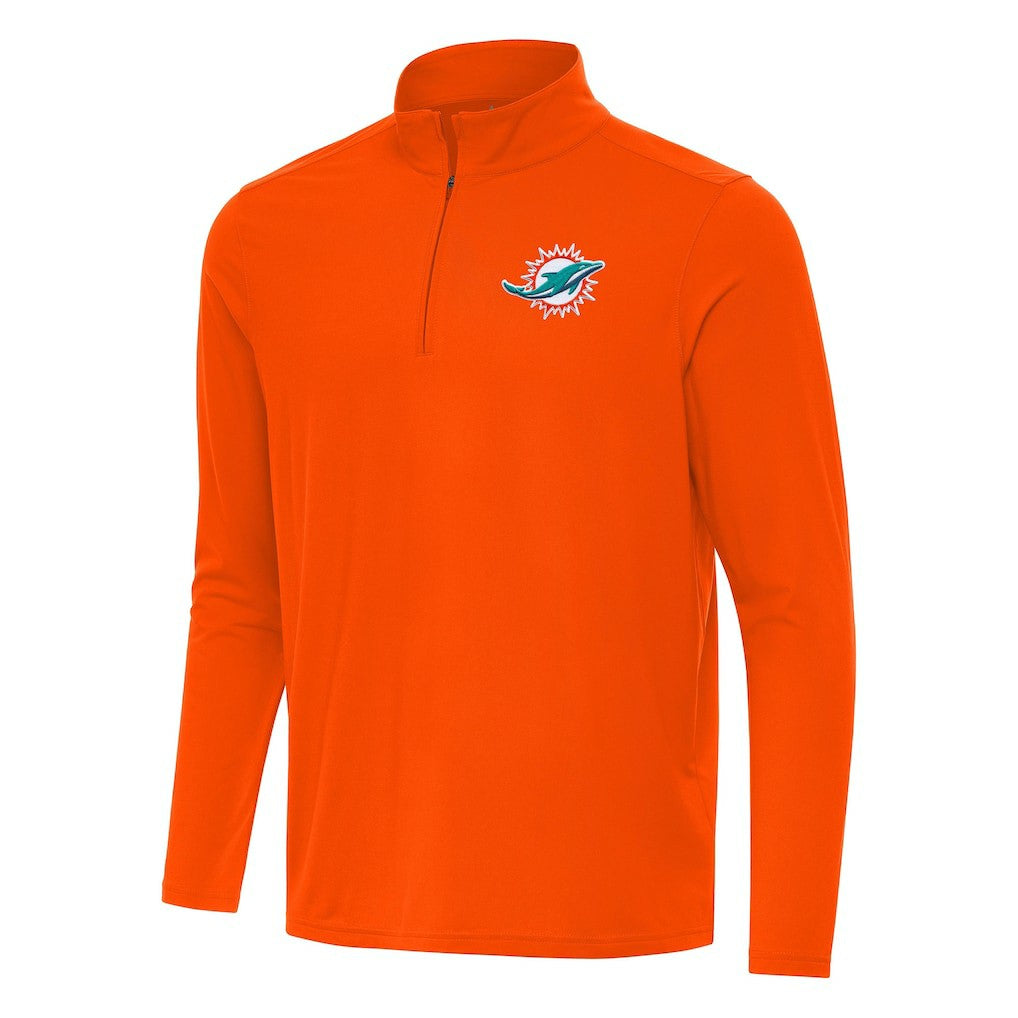 Miami Dolphins  Antigua Intent Quarter-Zip Pullover Top