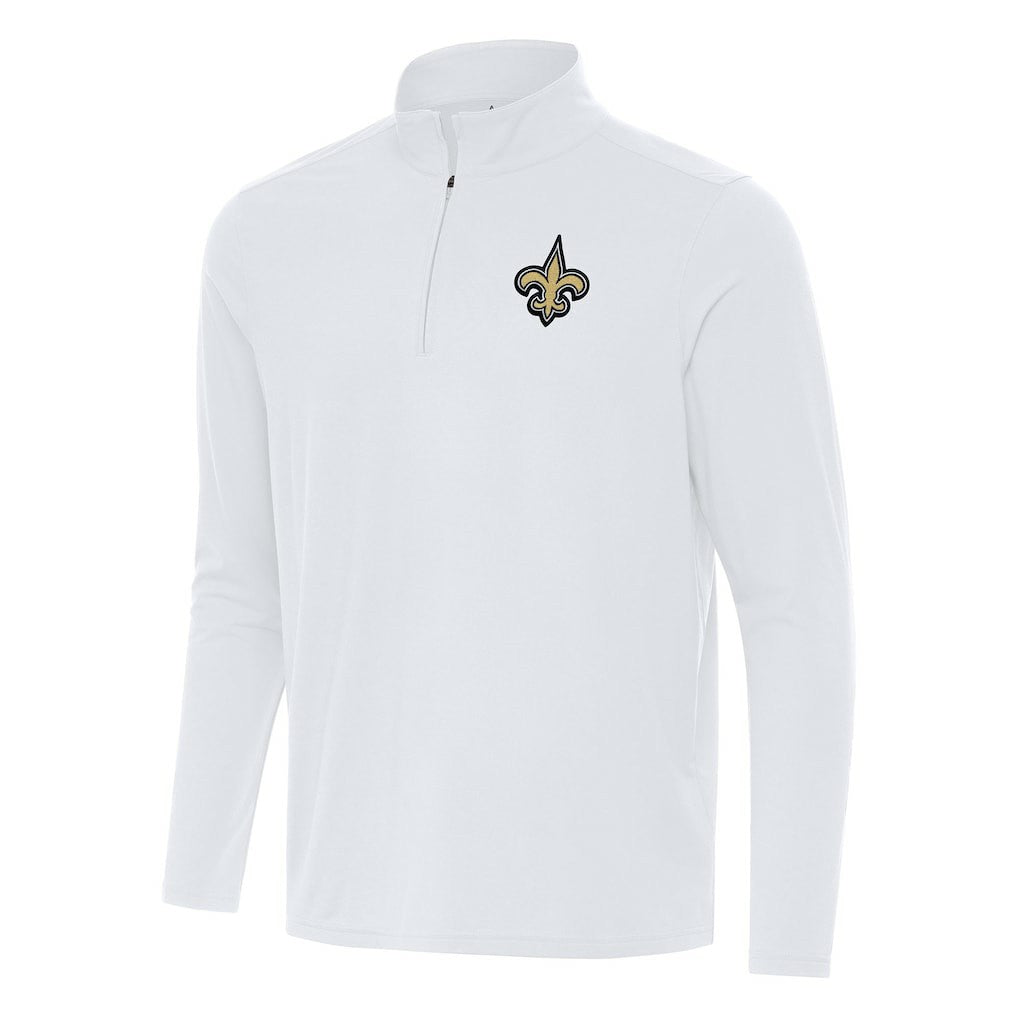 New Orleans Saints  Antigua Intent Quarter-Zip Pullover Top