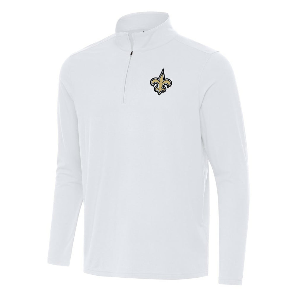 New Orleans Saints  Antigua Intent Quarter-Zip Pullover Top