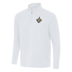 New Orleans Saints  Antigua Intent Quarter-Zip Pullover Top