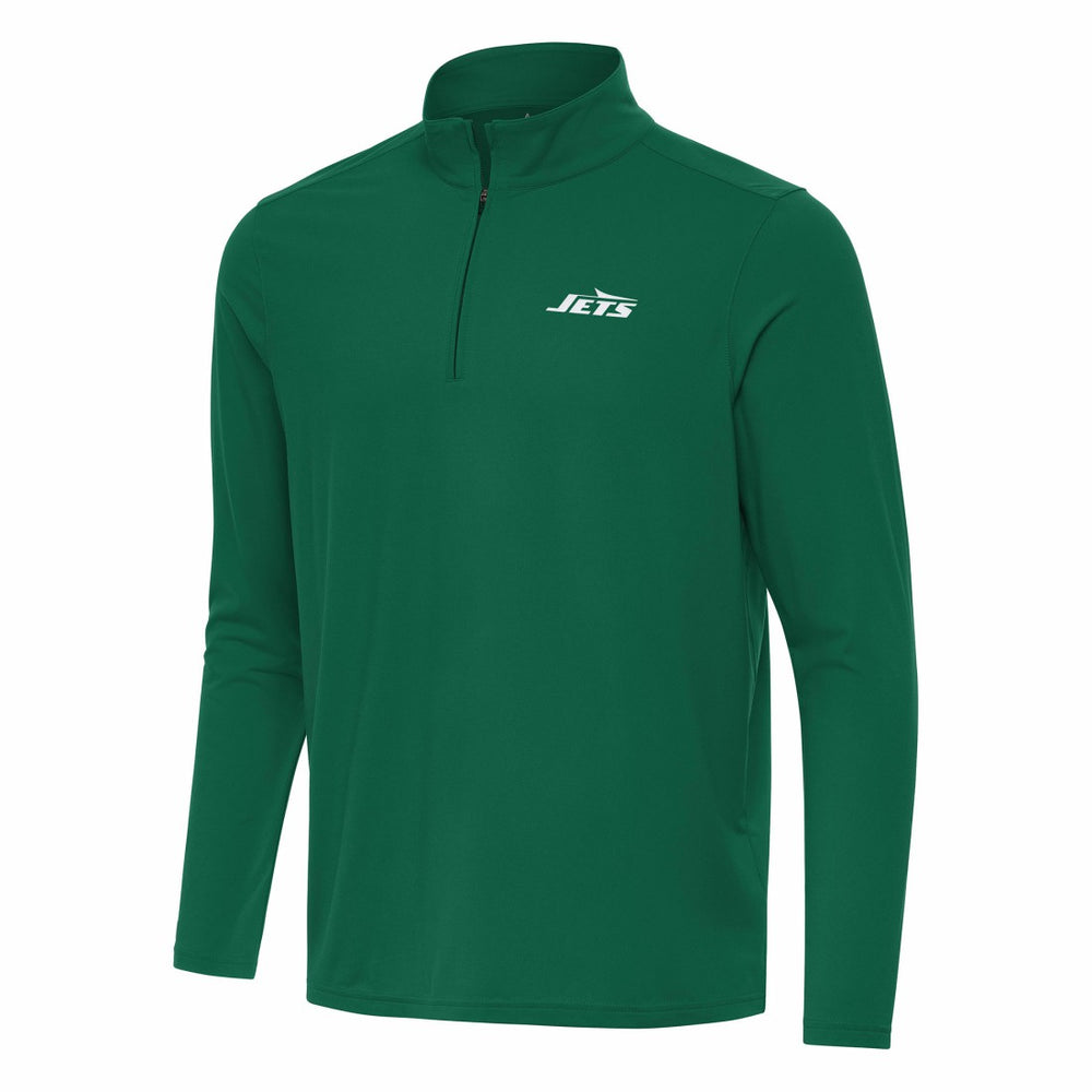 New York Jets  Antigua Intent Quarter-Zip Pullover Top