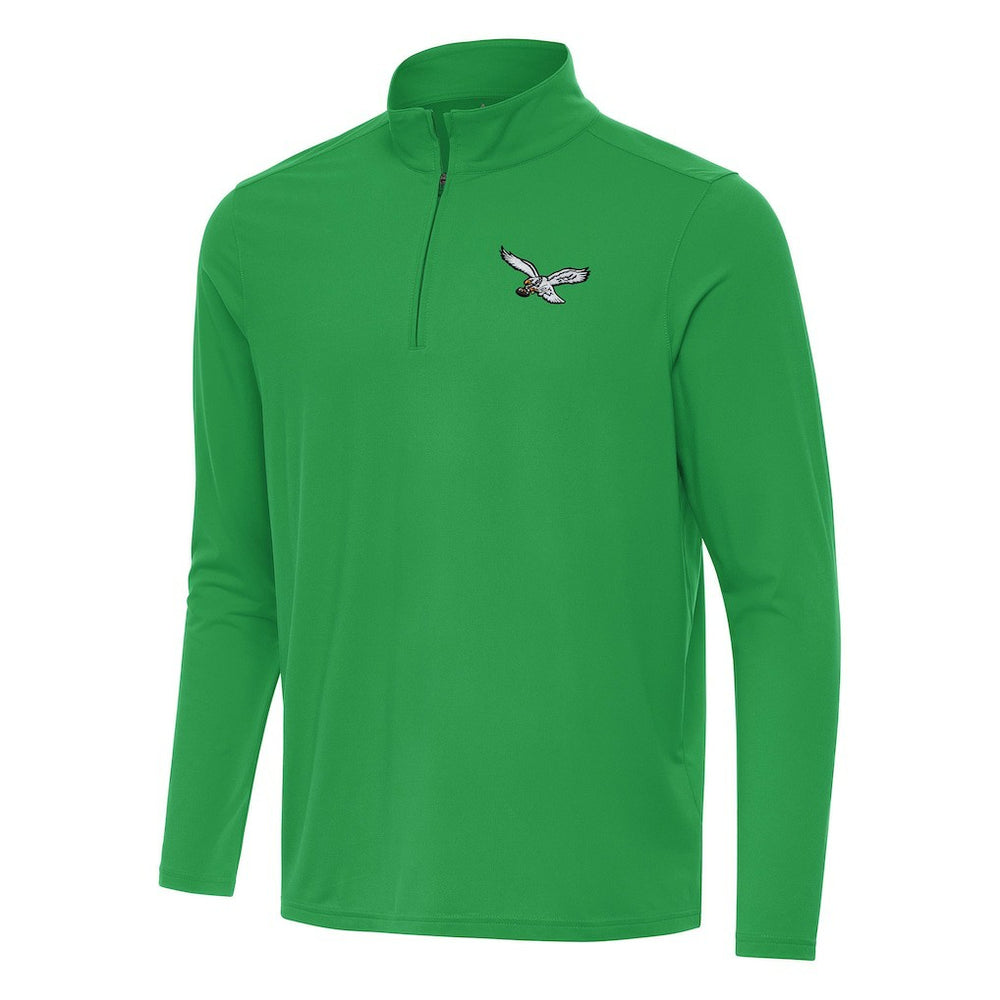 Philadelphia Eagles  Antigua Intent Quarter-Zip Pullover Top