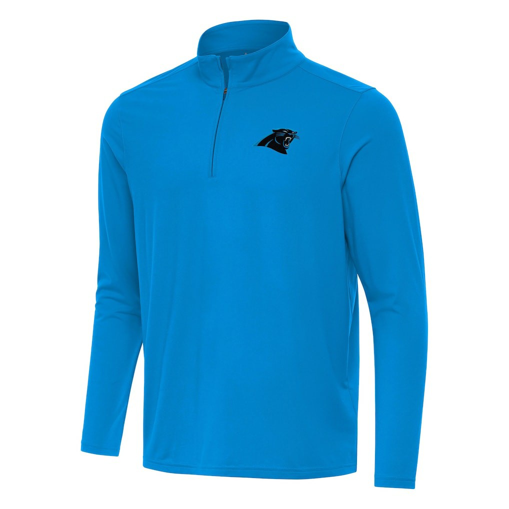 Carolina Panthers  Antigua Intent Quarter-Zip Pullover Top