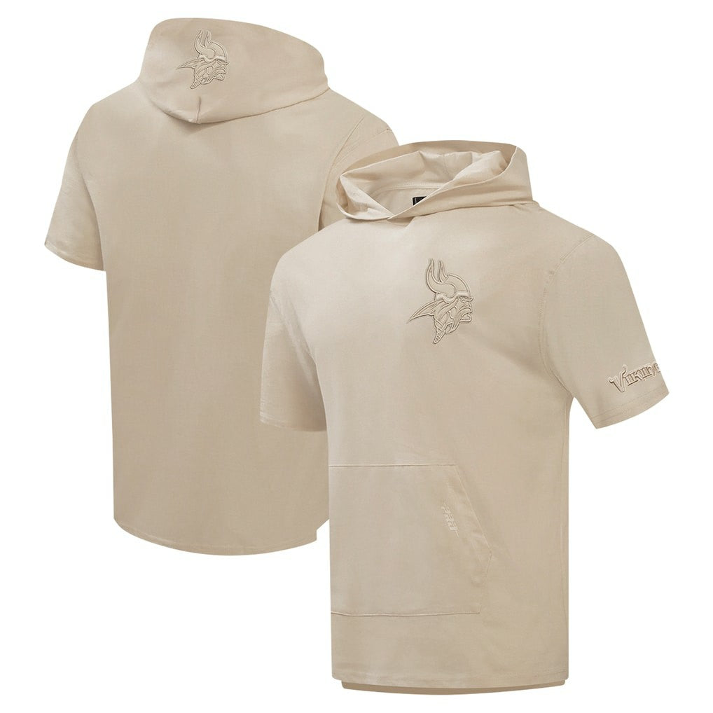 Minnesota Vikings  Pro Standard Neutrals Capsule Short Sleeve Pullover Hoodie