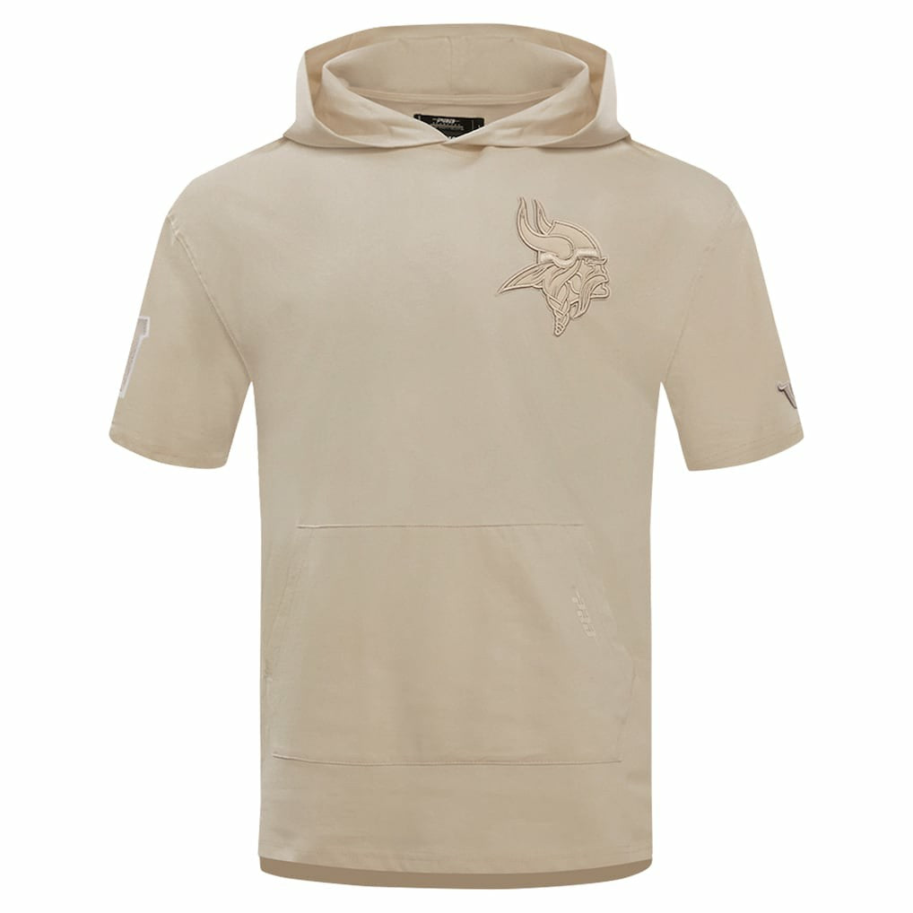 Minnesota Vikings  Pro Standard Neutrals Capsule Short Sleeve Pullover Hoodie