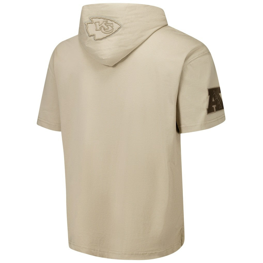 Kansas City Chiefs  Pro Standard Neutrals Capsule Short Sleeve Pullover Hoodie