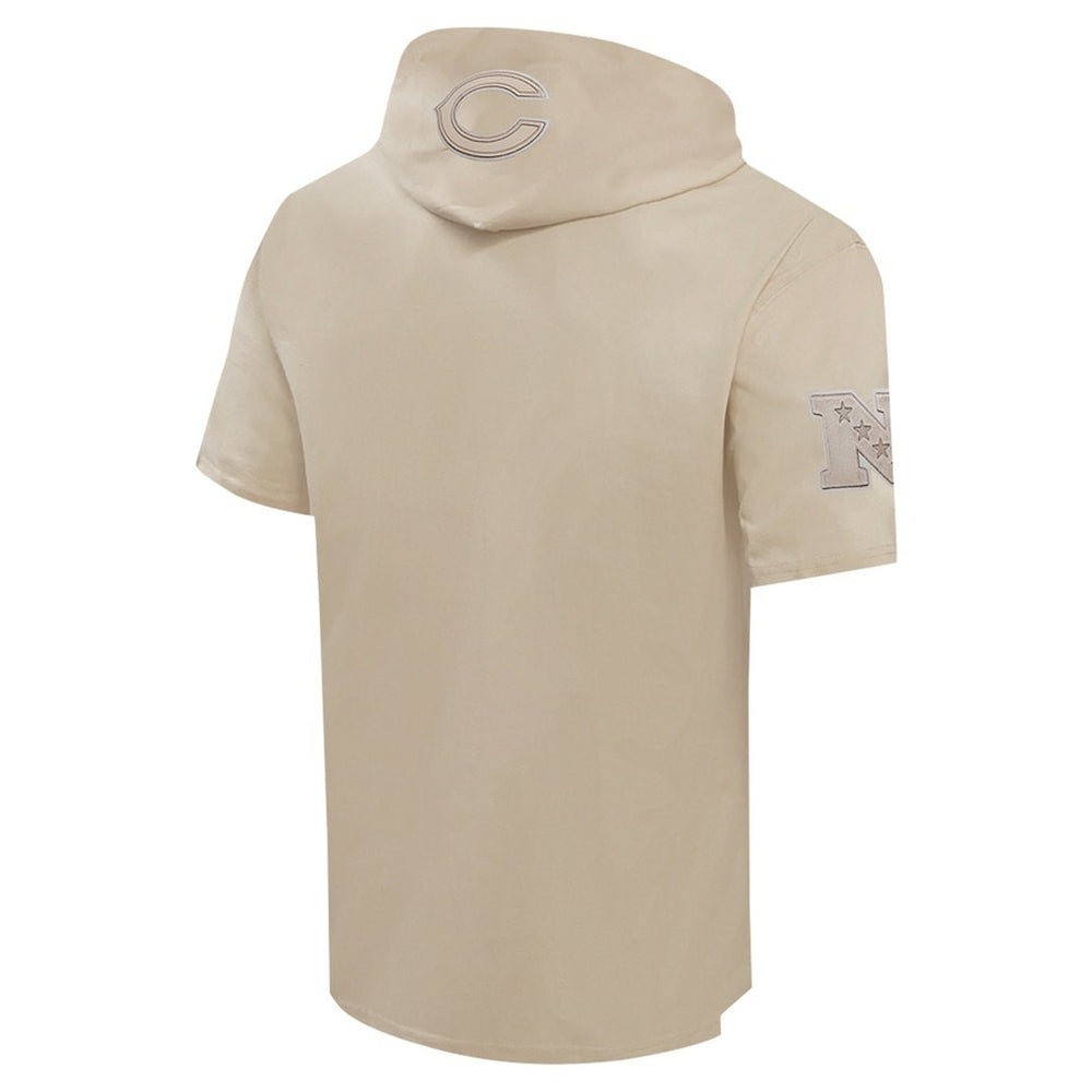 Chicago Bears  Pro Standard Neutrals Capsule Short Sleeve Pullover Hoodie