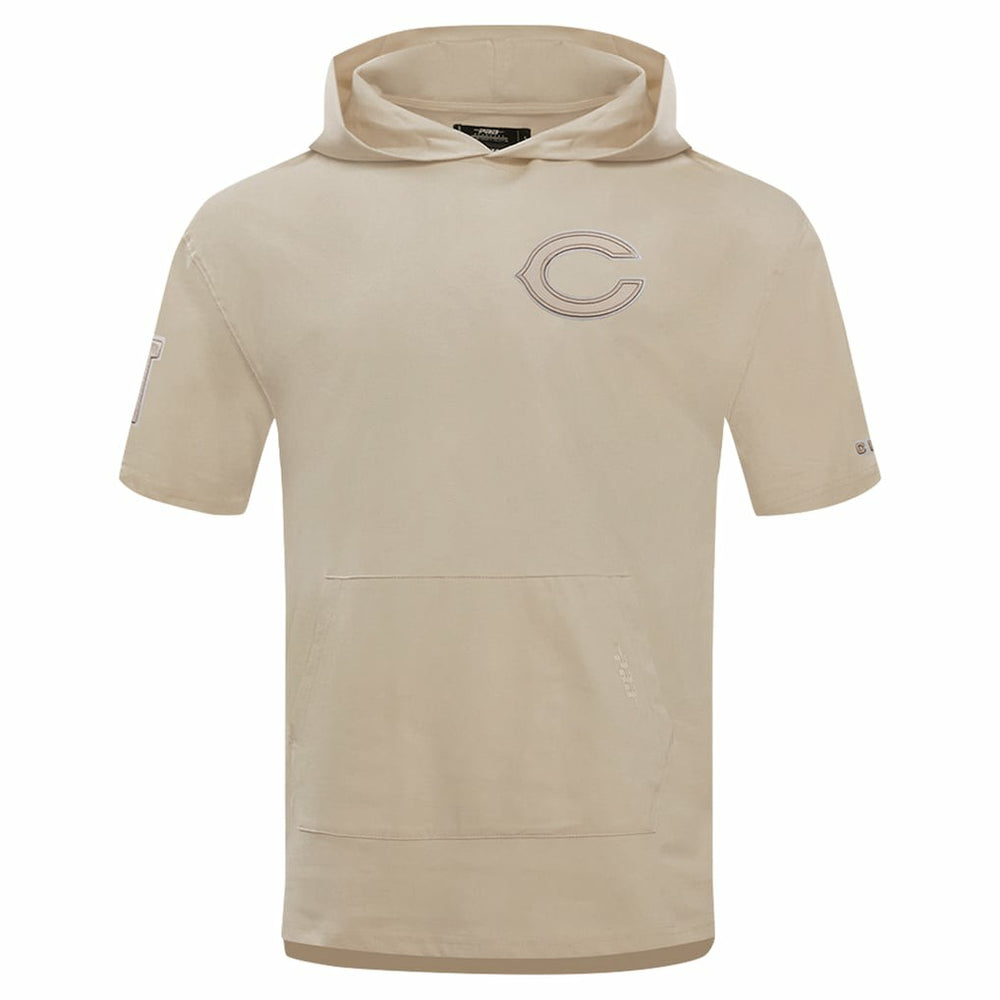 Chicago Bears  Pro Standard Neutrals Capsule Short Sleeve Pullover Hoodie
