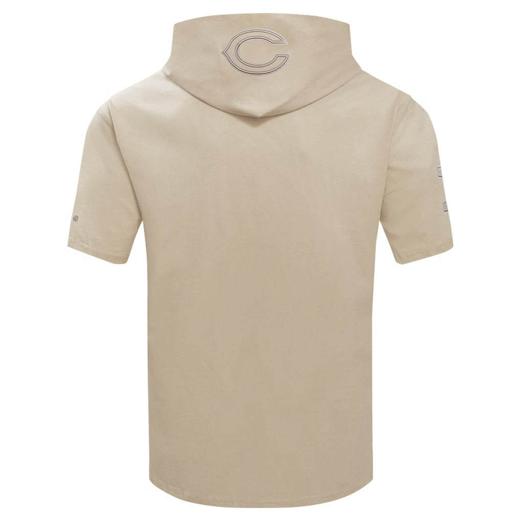 Chicago Bears  Pro Standard Neutrals Capsule Short Sleeve Pullover Hoodie