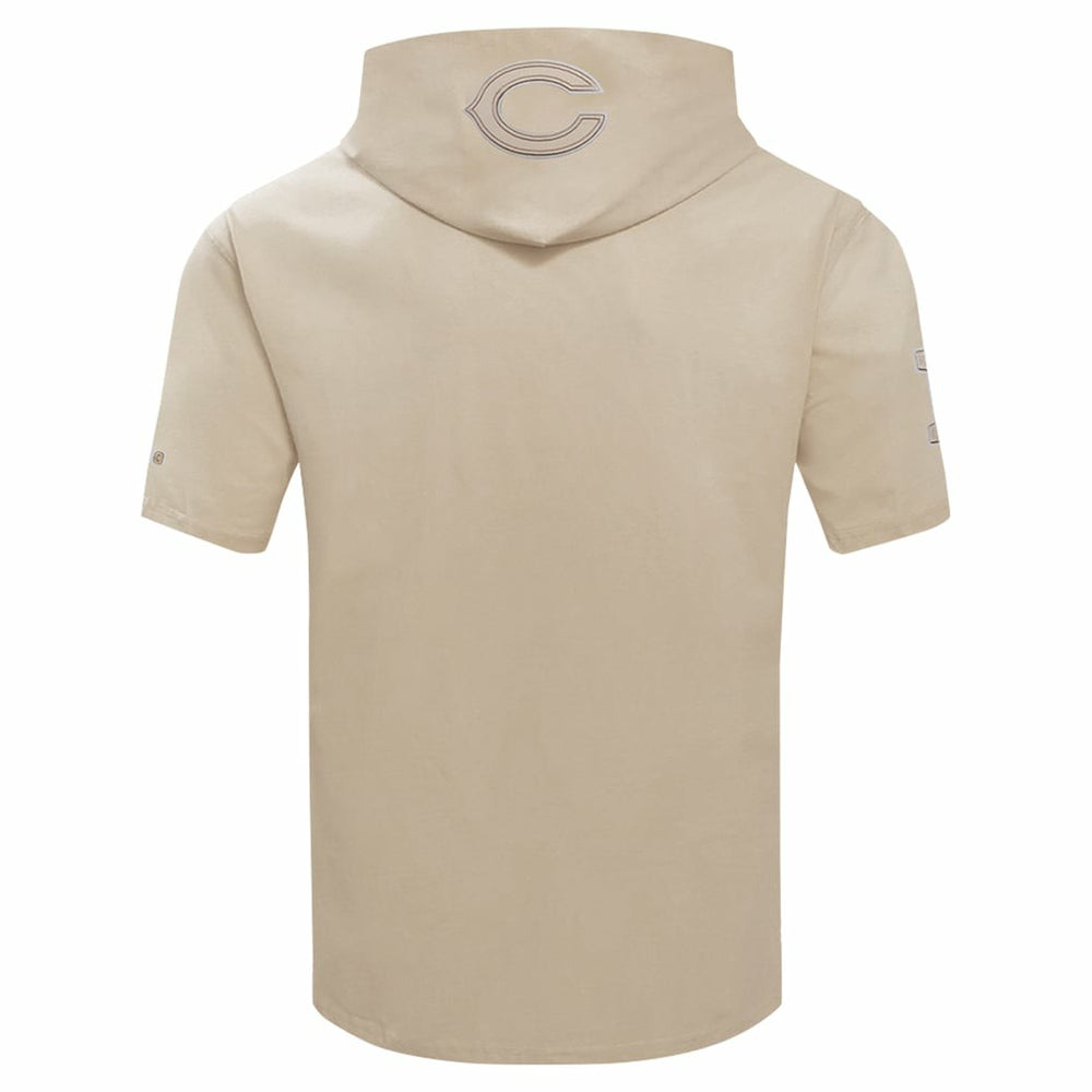 Chicago Bears  Pro Standard Neutrals Capsule Short Sleeve Pullover Hoodie