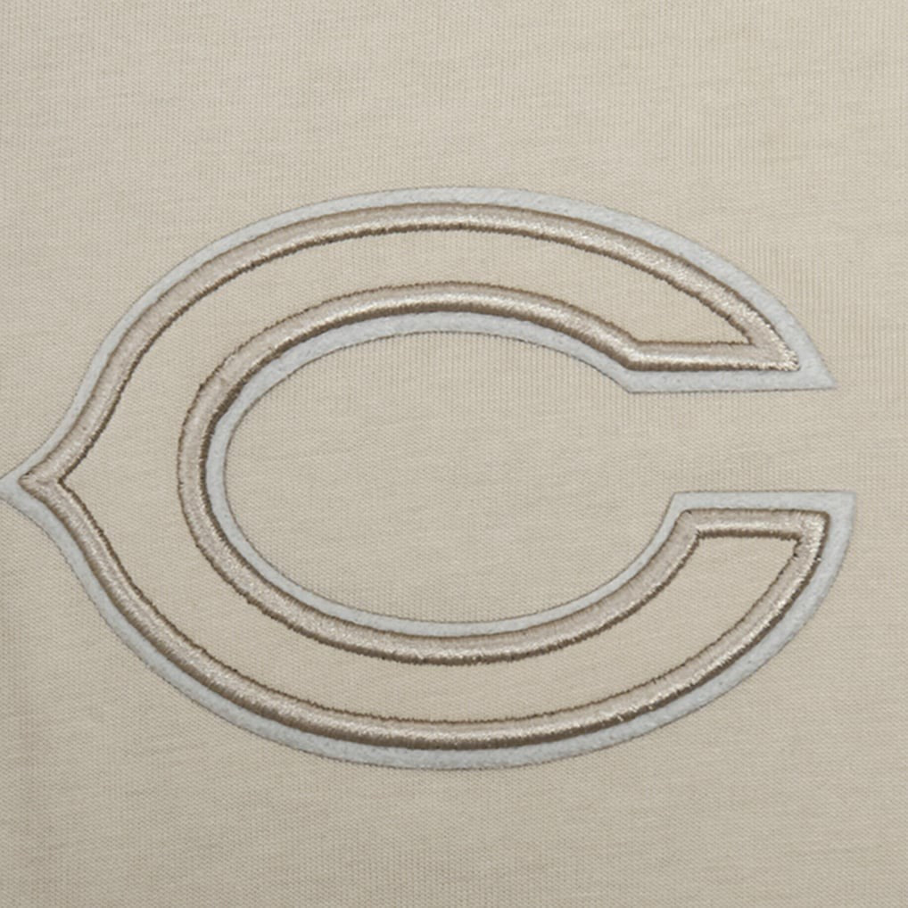 Chicago Bears  Pro Standard Neutrals Capsule Short Sleeve Pullover Hoodie