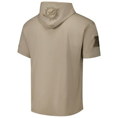 Miami Dolphins  Pro Standard Neutrals Capsule Short Sleeve Pullover Hoodie