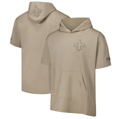New Orleans Saints  Pro Standard Neutrals Capsule Short Sleeve Pullover Hoodie