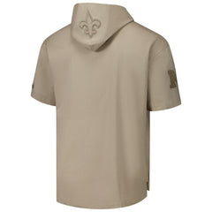 New Orleans Saints  Pro Standard Neutrals Capsule Short Sleeve Pullover Hoodie