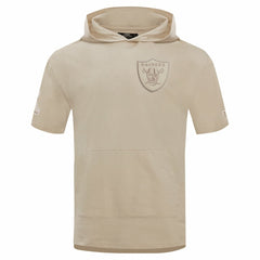 Las Vegas Raiders  Pro Standard Neutrals Capsule Short Sleeve Pullover Hoodie