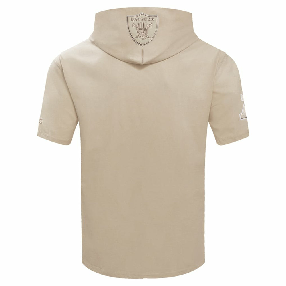 Las Vegas Raiders  Pro Standard Neutrals Capsule Short Sleeve Pullover Hoodie
