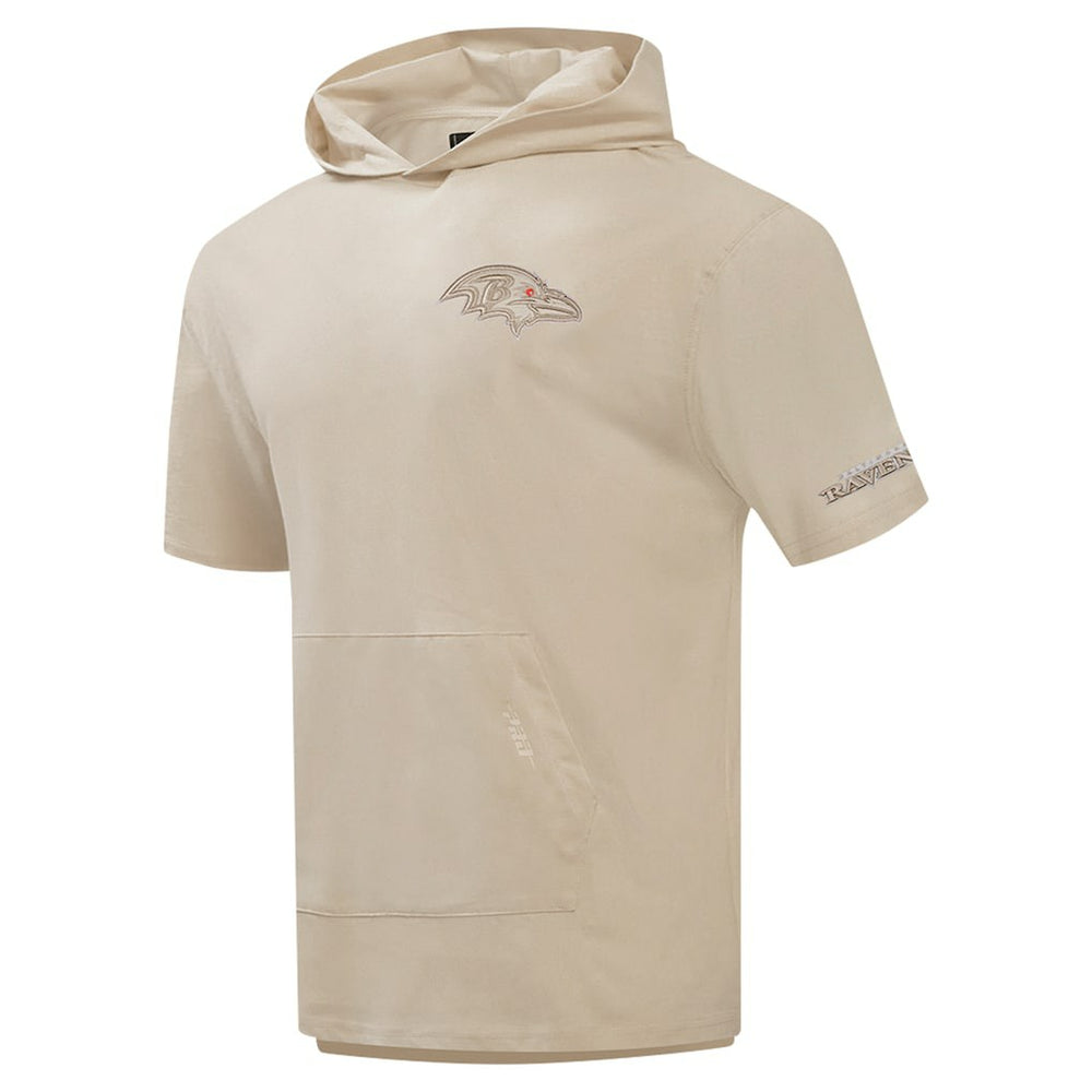 Baltimore Ravens  Pro Standard Neutrals Capsule Short Sleeve Pullover Hoodie
