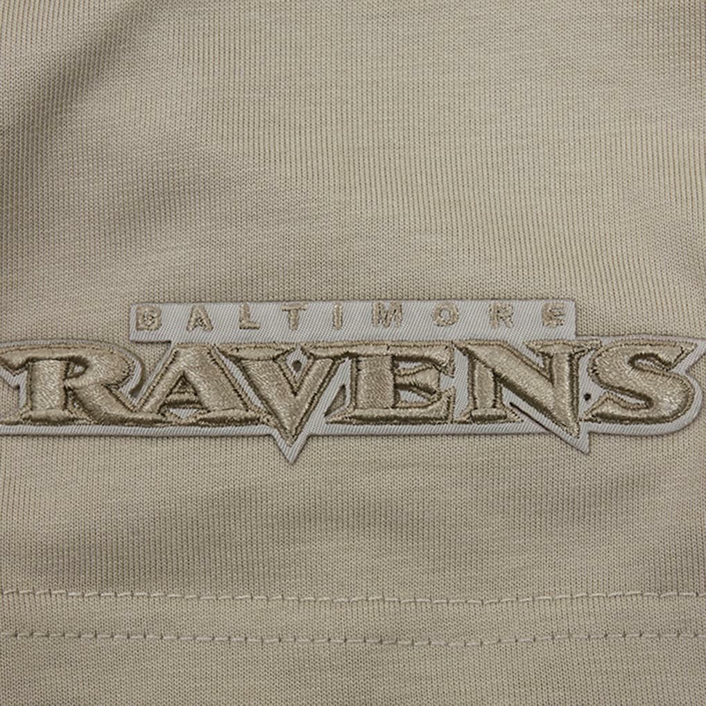 Baltimore Ravens  Pro Standard Neutrals Capsule Short Sleeve Pullover Hoodie