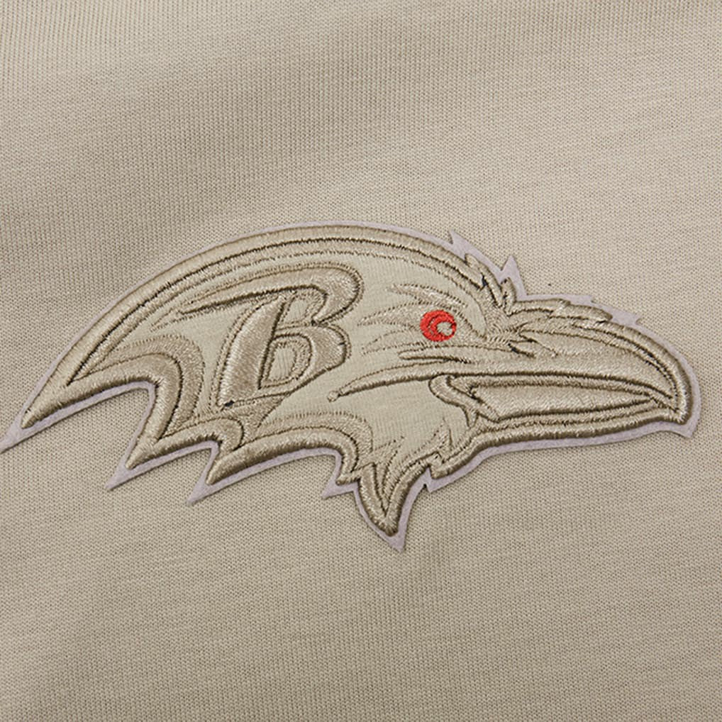 Baltimore Ravens  Pro Standard Neutrals Capsule Short Sleeve Pullover Hoodie