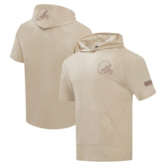Cleveland Browns  Pro Standard Neutrals Capsule Short Sleeve Pullover Hoodie