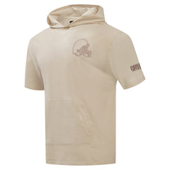 Cleveland Browns  Pro Standard Neutrals Capsule Short Sleeve Pullover Hoodie